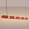 Lampa wisząca CHAIN 158 czerwona LED 3000K
