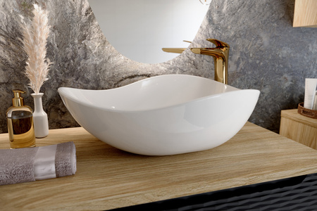 Zestaw meblowy 120cm z blatem i umywalką nablatową Cloud