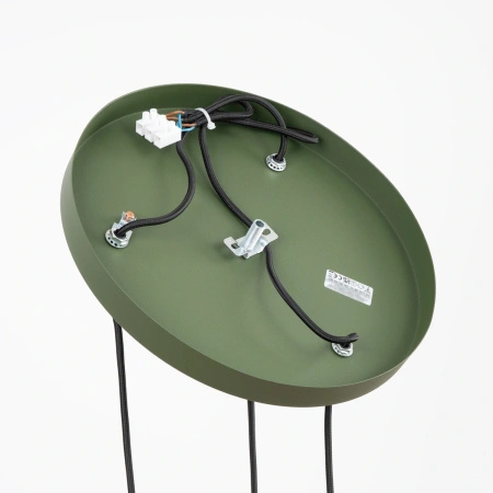 Lampa wisząca ESTRIA 3P beżowa/zielona oliwka
