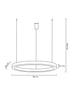 MOOSEE lampa wisząca RING 80 srebrna