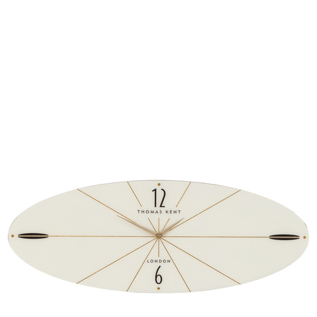 Greenwich Ellipse Wall Clock Snow White 80cm