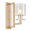 LAMPA ŚCIENNA KINKIET ZŁOTY MANHATTAN W1