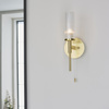 Talo Bathroom 1 Wall Light Brass