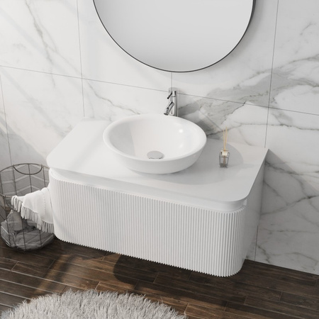 Szafka wisząca z blatem Vermont White 1000