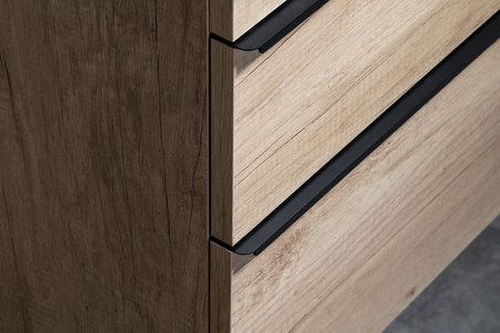 SITIA szafka umywalkowa 46,4x70x44,2cm, 2 szuflady, dąb Alabama