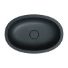 SHELL M+ umywalka podblatowa 54 x 34 cm, black lava mat