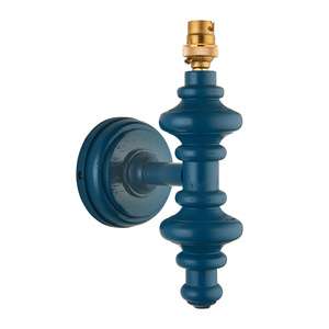 Carnaby Wall Light Fitting Satin Marlin Blue