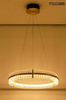 MOOSEE lampa wisząca SATURNUS 70 złota - LED, kryształ, stal szczotkowana