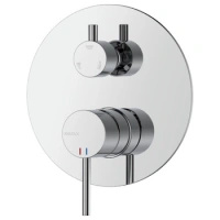 Bateria prysznicowo wannowa podtynkowa trzyfunkcyjna, chrom