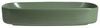 MATTEO umywalka ceramiczna nablatowa 65x40 cm, zielony mat
