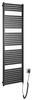TONDI-E grzejnik elektryczny 450x1690 mm, 600 W, czarny mat