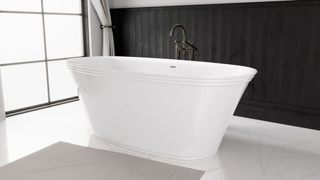 FLORINA wanna wolnostojąca, kompozyt, 170x80x61cm, biała