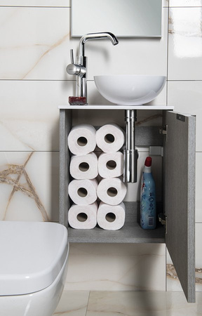 LATUS X szafka umywalkowa 39,4x50x22cm, dąb Sherwood