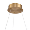 Lampa wisząca MONTANA 60 cm - LED, złoty kryształowy ring