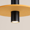 Lampa wisząca PELTA 1 czarna/żółta