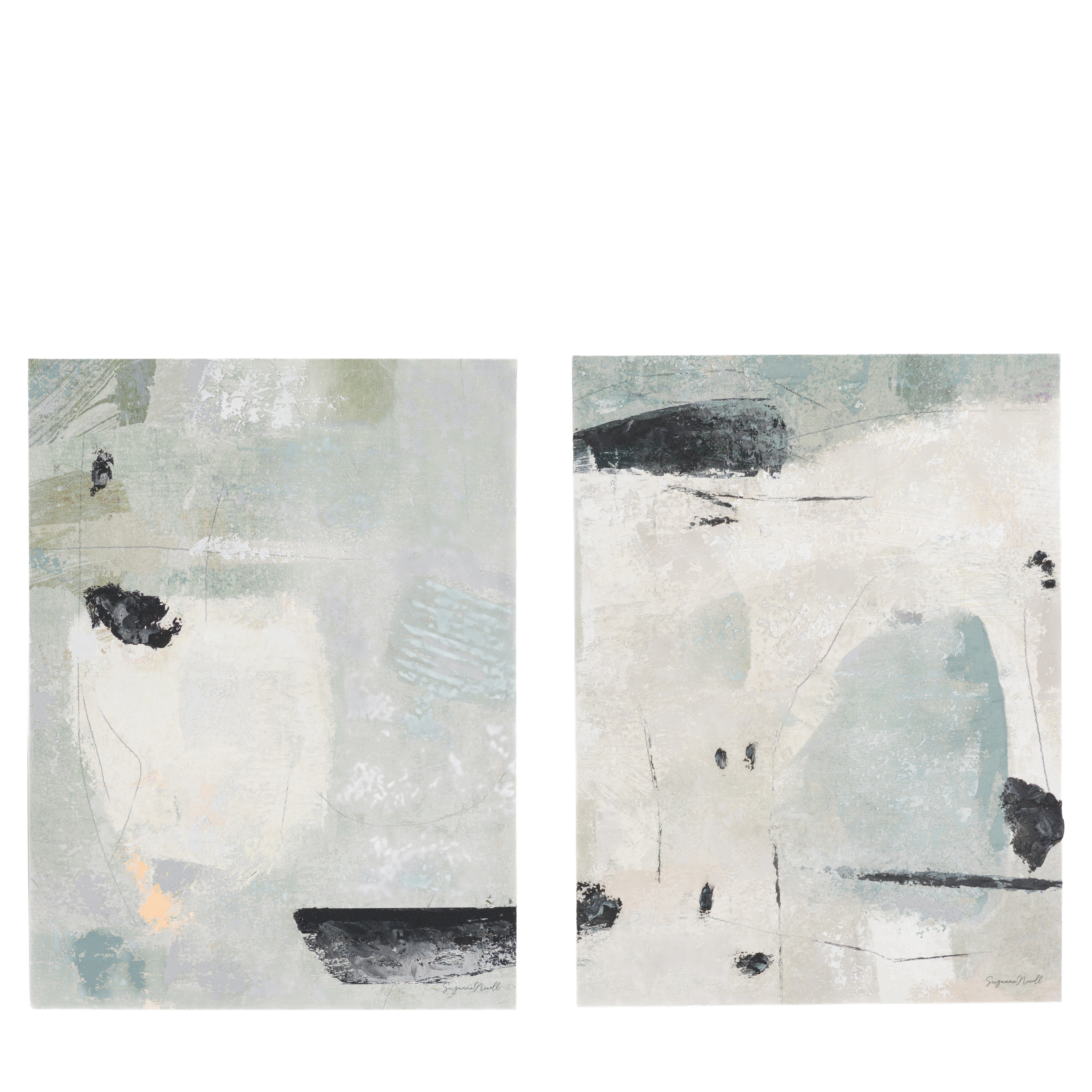 Obraz w ramie „Insight” – niebieski, 60 × 3 × 80 cm, zestaw 2 szt.