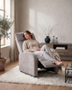 Fotel wypoczynkowy rozkładany RELAX PREMIUM jasny szary