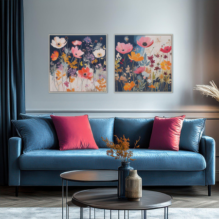 Modern Melody Framed Canvas 610x30x610mm