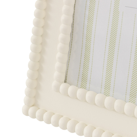 Cove Beaded Photo Frame 7x5in White