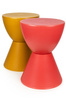 Stołek TAMBURO pastelowy imbir  - polipropylen