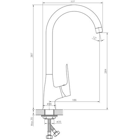 SCHMITZ bateria kuchenna, chrom