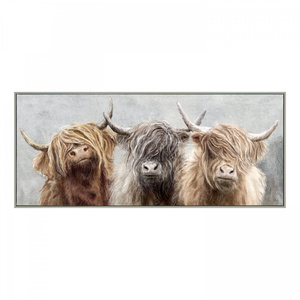 Three of a Kind Small Framed Canvas 820x28x350mm