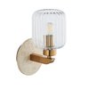 Travi Ribbed Wall Light Beige Textured Marble