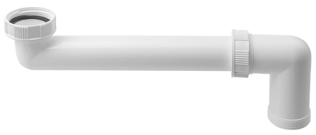 Przedłużka syfonu zlewozmywaka 6/4", biała