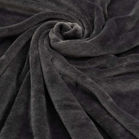 Pled Simply – antracytowy, 200 × 220 cm