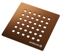 FLEXIA kwadratowa maskownica syfonu, złoto mat