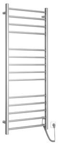 ESKINADO elektryczna suszarka na ręczniki, kwadratova, 600x1500 mm, 130 W, stal nierdzewna polerowana