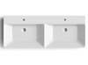 THALIE 120 umywalka meblowa podwójna 120x46cm, biała