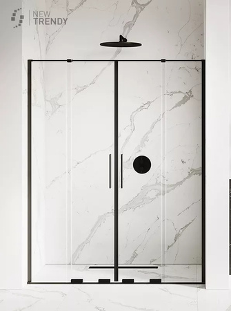 DRZWI WNĘKOWE SMART BLACK   140x200 CZYSTE 8mm ACTIVE SHIELD