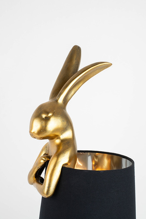 KARE lampa stołowa RABBIT 68 cm złota / czarna