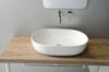 CALEO umywalka ceramiczna nablatowa 60x42cm, biały