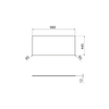 Blat Rockstone 980x12x445mm, biały mat