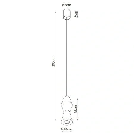 Lampa wisząca KUBBE mała R