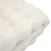 Pled ze sztucznego futra Marshmallow – kremowy, 130 × 170 cm
