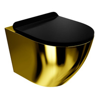 Miska wisząca WC z Deską Sofi Slim Gold/Black