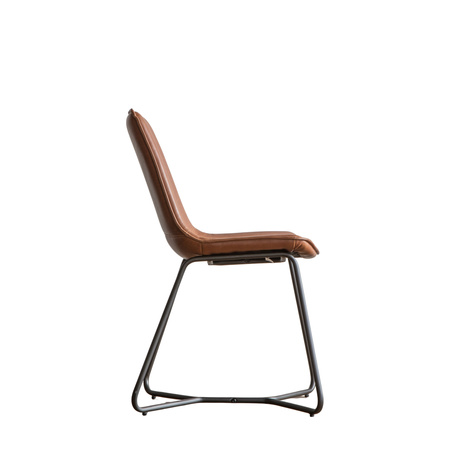 Krzesło Hawking w kolorze brązowym (2 szt.) 490 x 550 x 860 mm