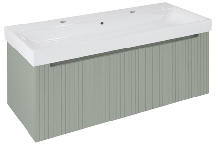 NELIO STRIP szafka umywalkowa 116,5x44x49cm, verde