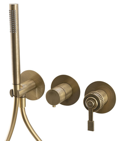 VERSI bateria prysznicowa/wannowa, podtynkowa, 2 funkcje, brąz