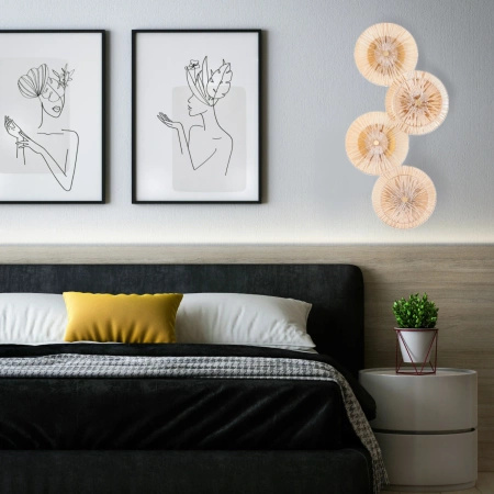 Lampa ścienna LUXIO-4 LED bursztynowa 32 cm