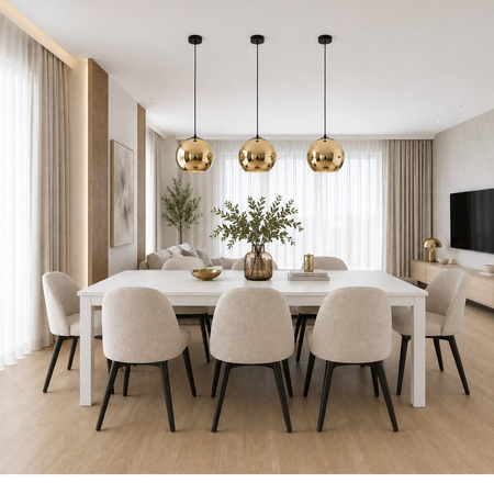 Lampa wisząca MIRROR GLOW - M złota 30 cm
