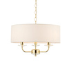 Nixon 3 Pendant Light Brass