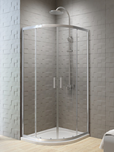 Kabina prysznicowa New Varia, półokrągła, 2D 80x80x200