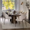 Bresso Dining Table Bronze 1600/2400x900x760mm