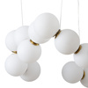 Lampa wisząca CORALLI-80 - LED, biało-mosiężna