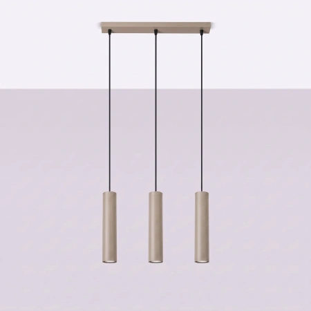 Lampa wisząca LAGOS 3L taupe
