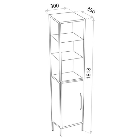 Słupek stojący Plano 350